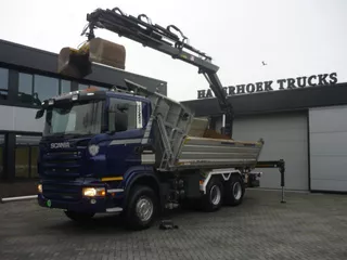 Scania R420 6x4 3 side tipper removeable Hiab XS 166- 5 crane Euro 5
