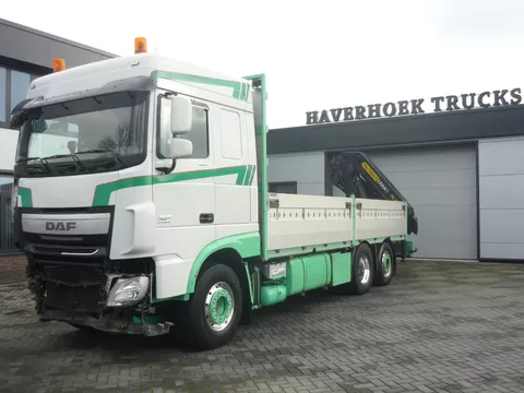 DAF XF 460 6x2 with Palfinger PK 26000E remote controll