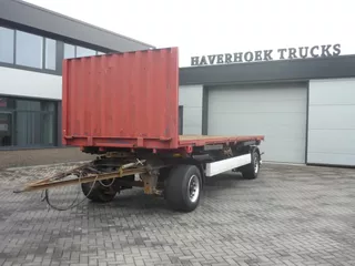 Krone AZ 2as anhanger with twistlocks and plateau