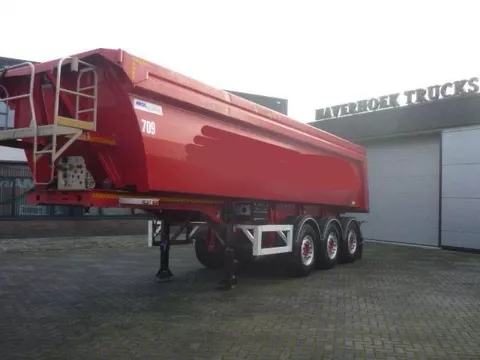 MOL 28m3 3 axle tipper trailer Alubox - Steelchassis (888)