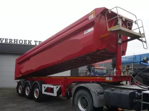 MOL 28m3 3 axle tipper trailer Alubox - Steelchassis (551)